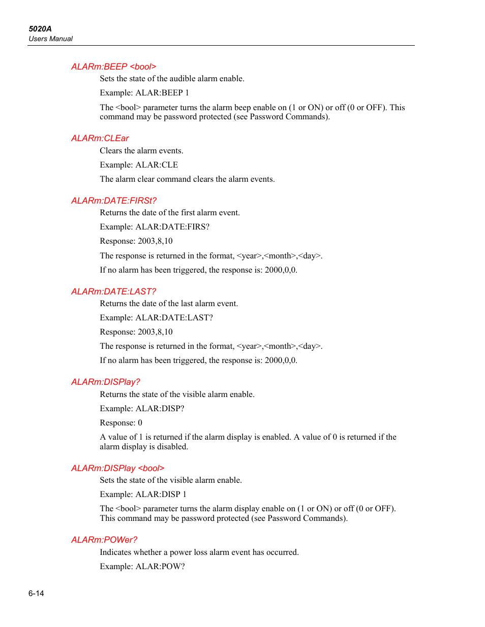 Fluke 5020A User Manual | Page 84 / 142