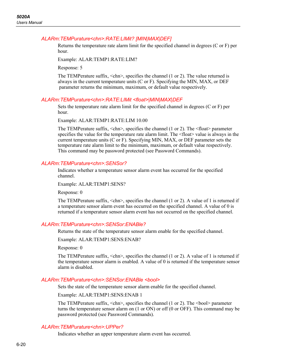 Fluke 5020A User Manual | Page 90 / 142