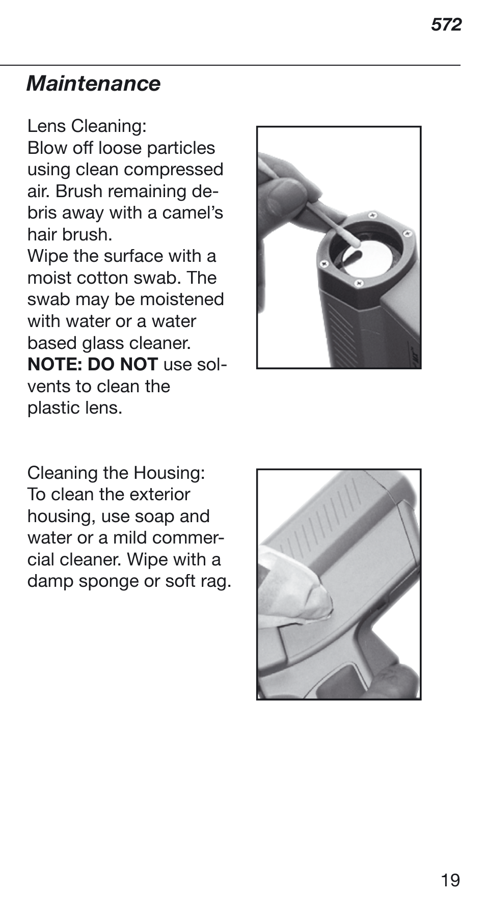 Maintenance | Fluke 572 User Manual | Page 19 / 22
