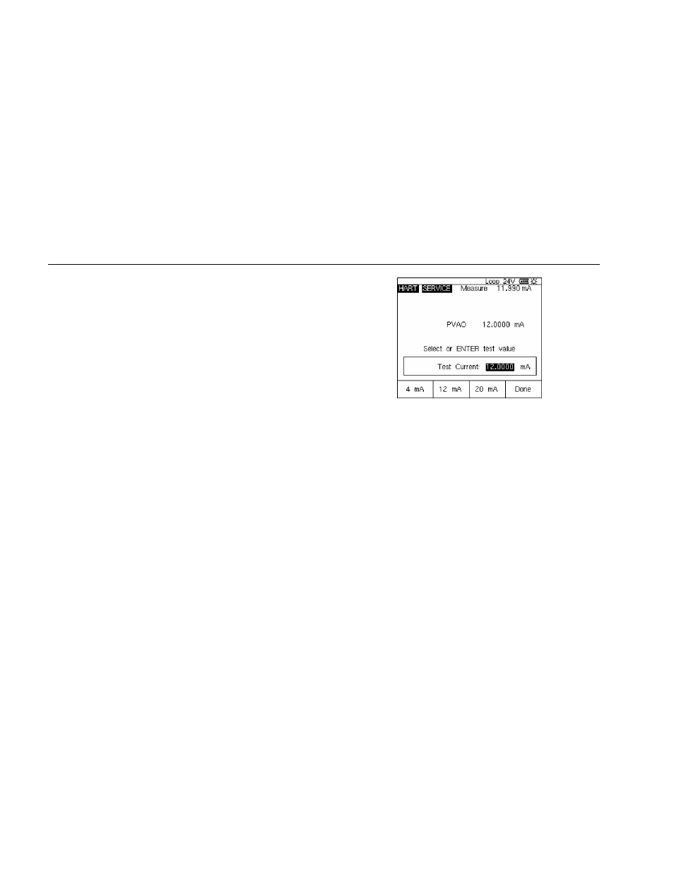 Loop test | Fluke HART 744 User Manual | Page 24 / 30