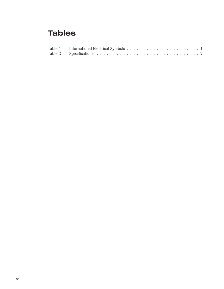 Tables | Fluke 5626/5628 User Manual | Page 6 / 22