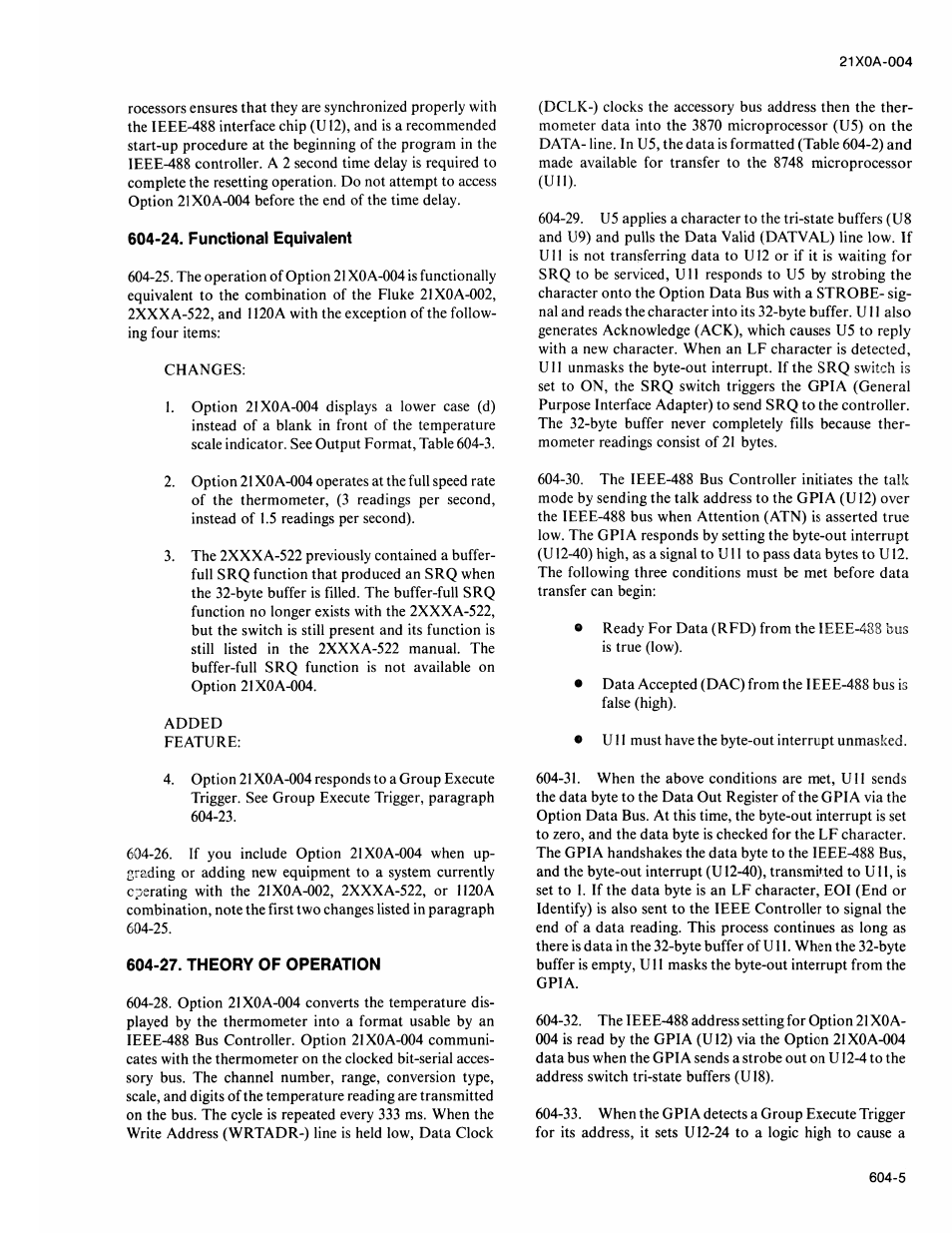 24. functional equivalent, 27. theory of operation | Fluke 2180A User Manual | Page 71 / 116