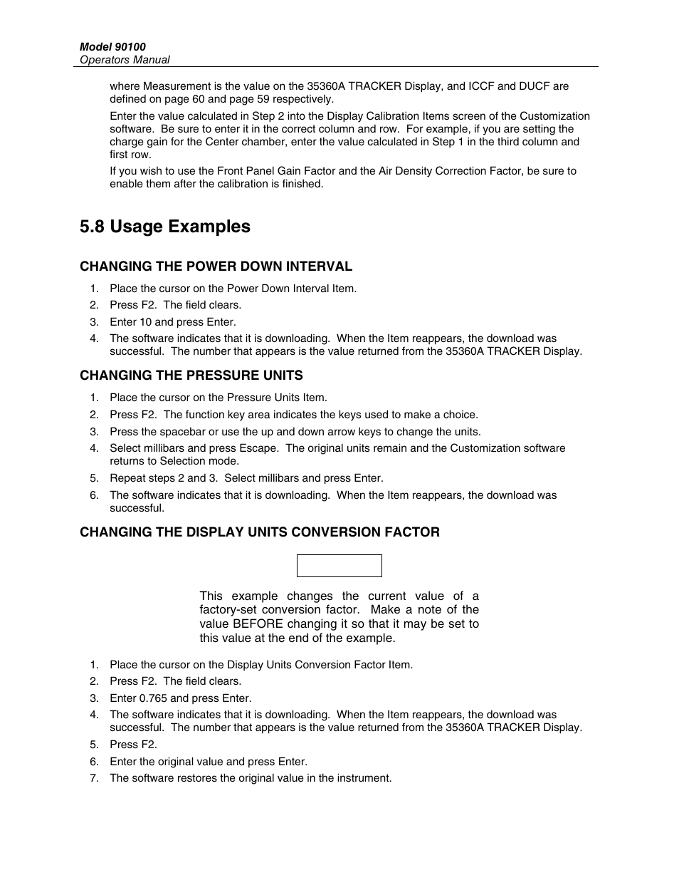 8 usage examples | Fluke TRACKERTM 90100 User Manual | Page 54 / 60