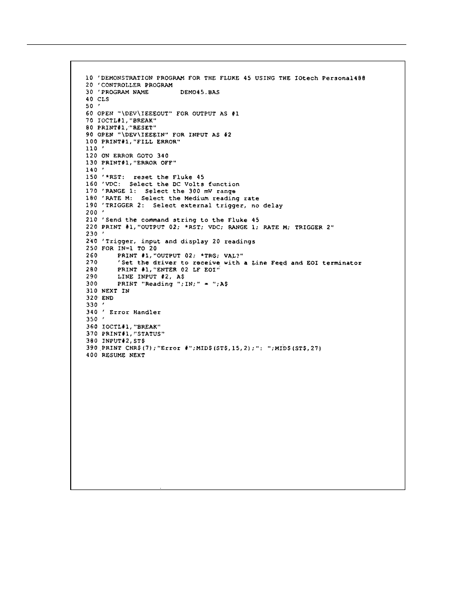 Fluke 45 User Manual | Page 93 / 122