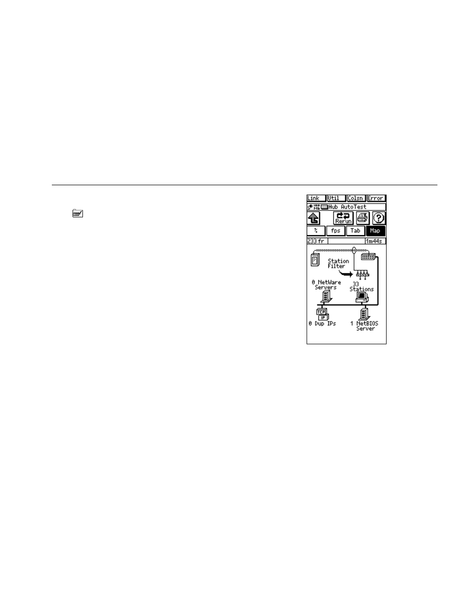 Hub autotest, Viewing hub capabilities | Fluke Series II User Manual | Page 68 / 127