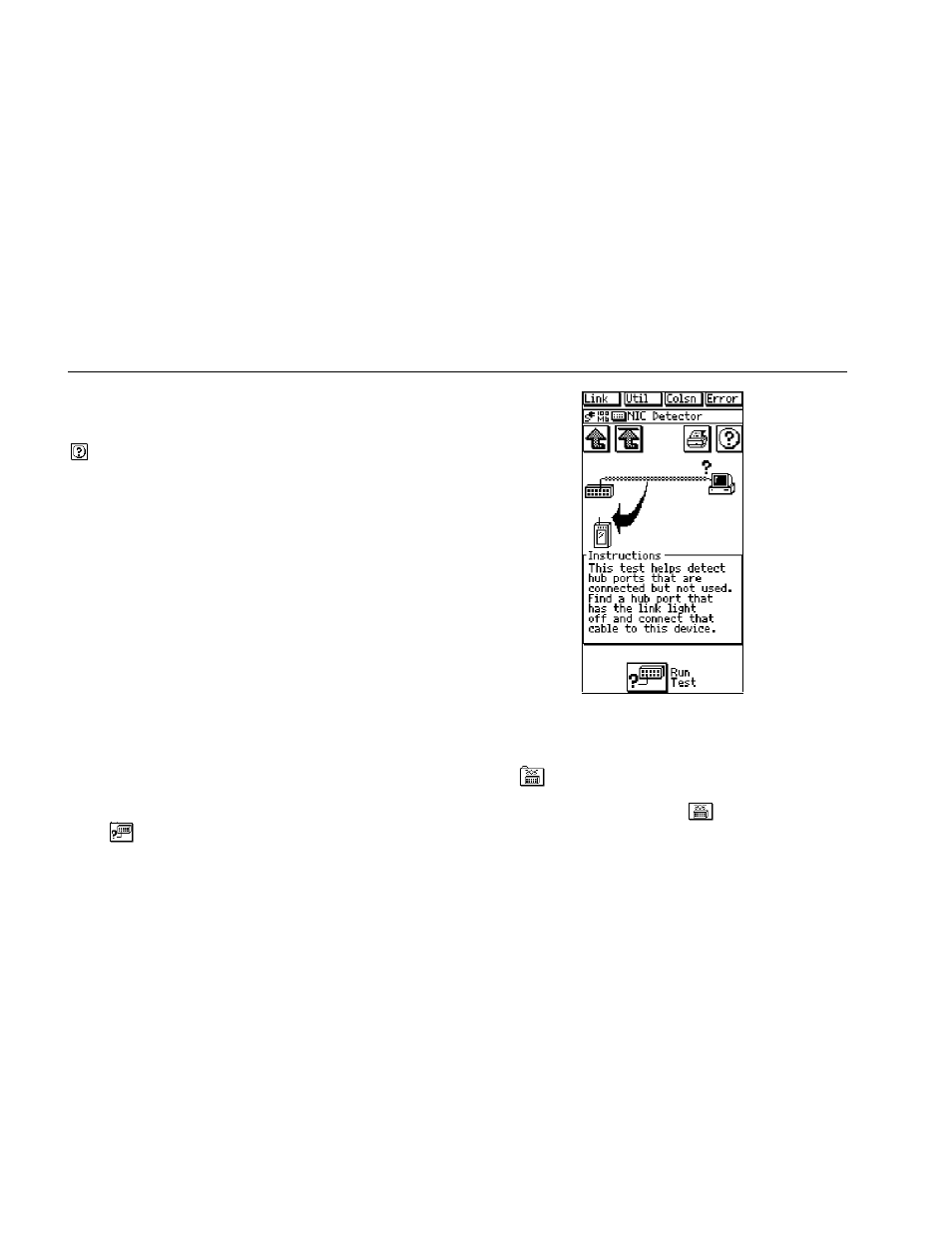 Nic detector, Flash hub port | Fluke Series II User Manual | Page 69 / 127