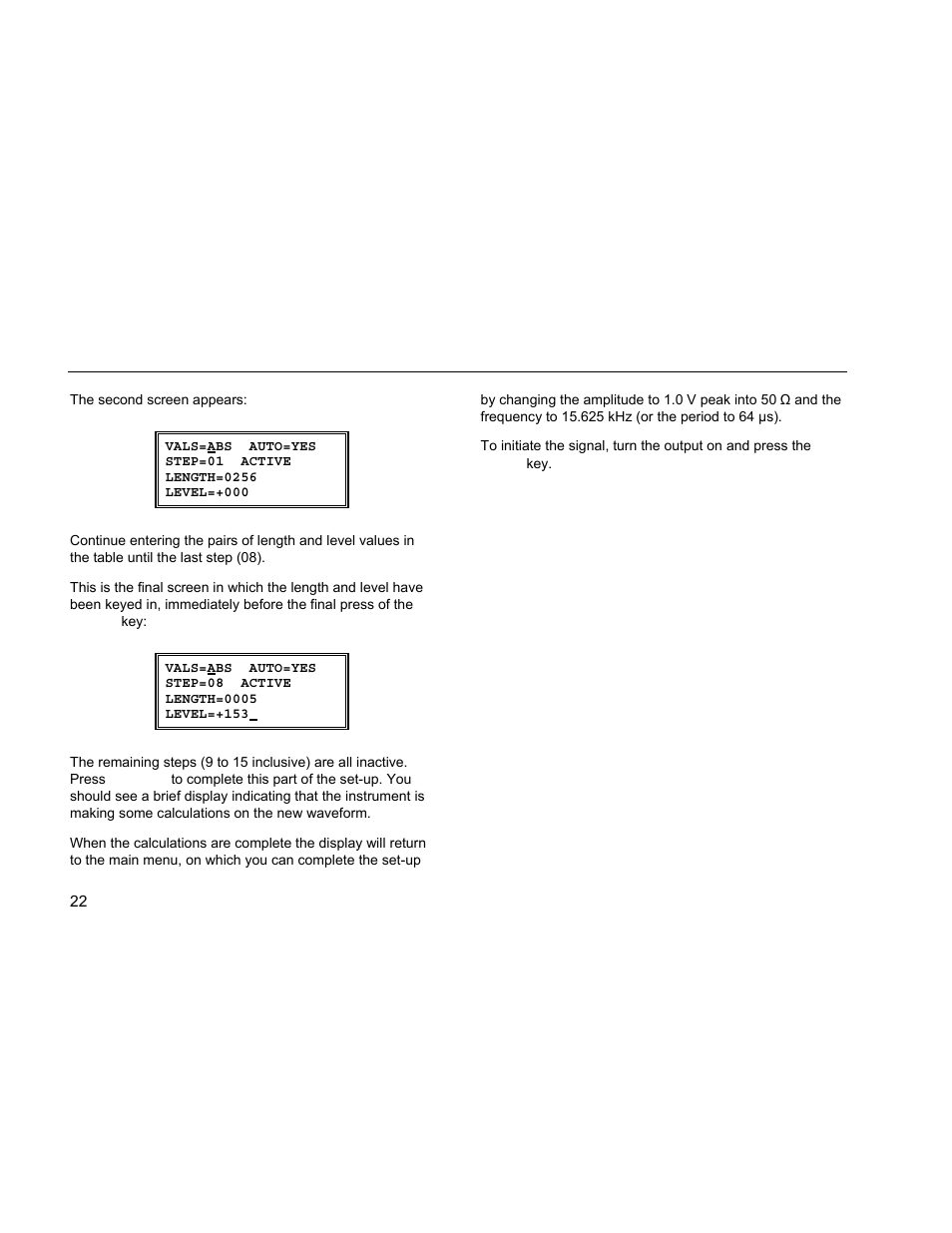 Saving and recalling settings | Fluke DDS Function Generator 271 User Manual | Page 32 / 34