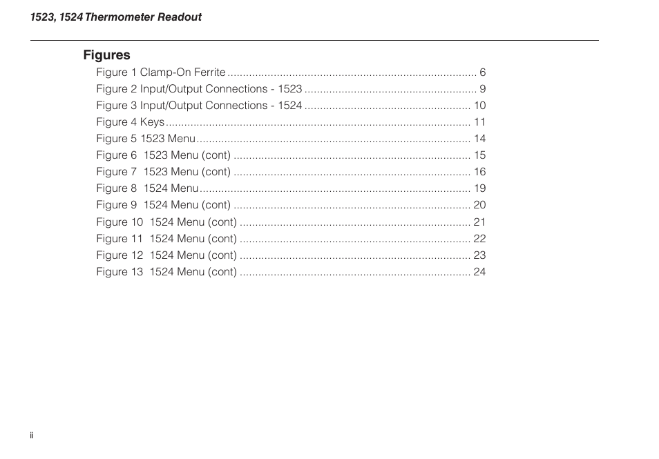 Figures | Fluke 1523 User Manual | Page 6 / 36