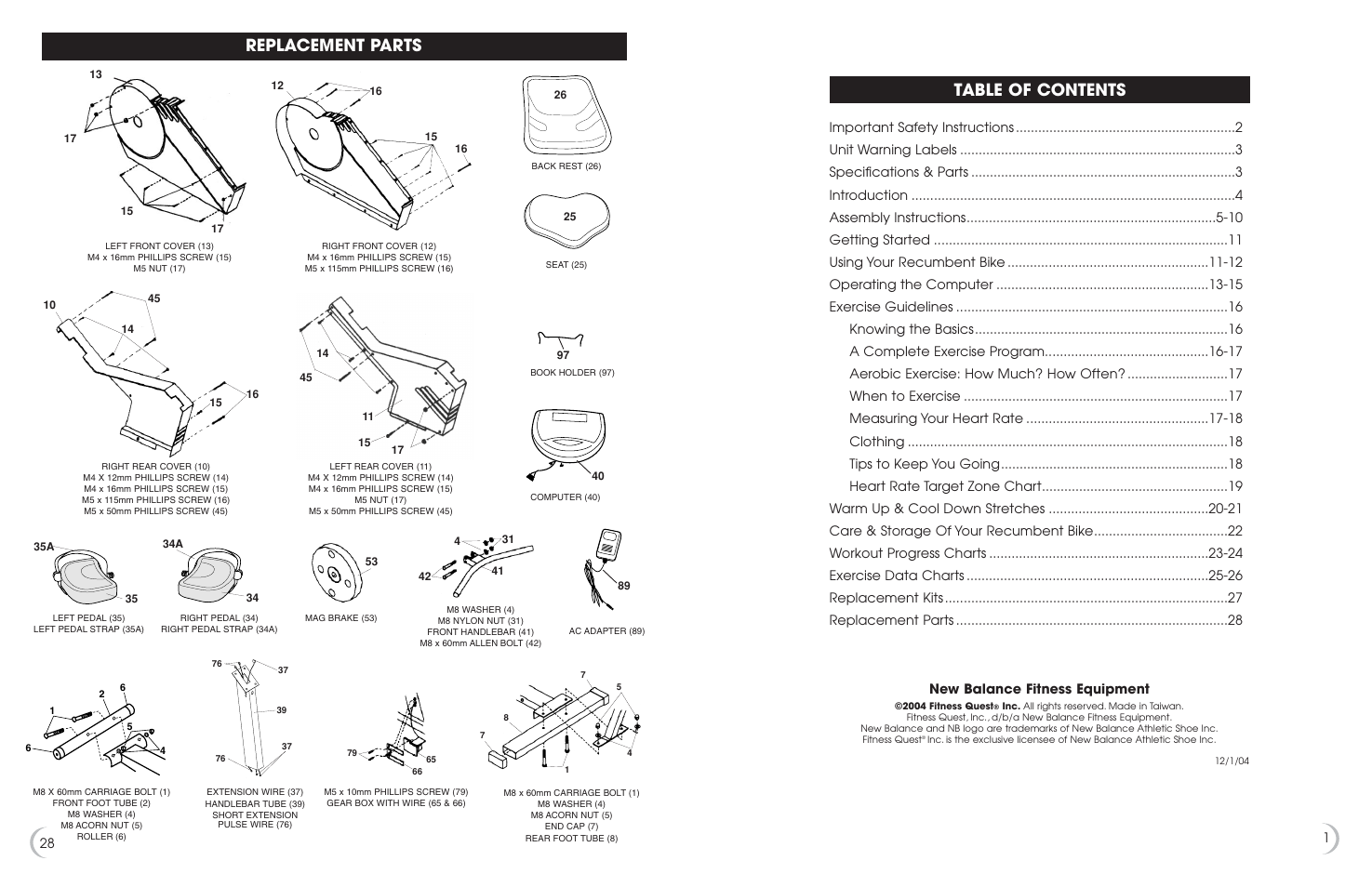 Fitness Quest 6.5r User Manual | Page 2 / 15