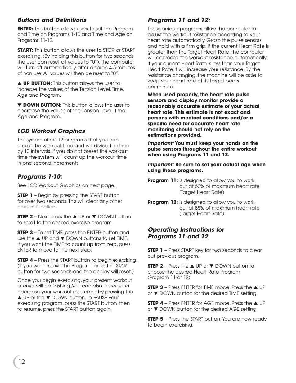 Fitness Quest 8.0e User Manual | Page 13 / 26
