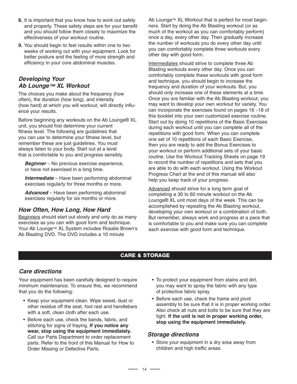 Fitness Quest Quest Ab Lounge XL System User Manual | Page 16 / 31