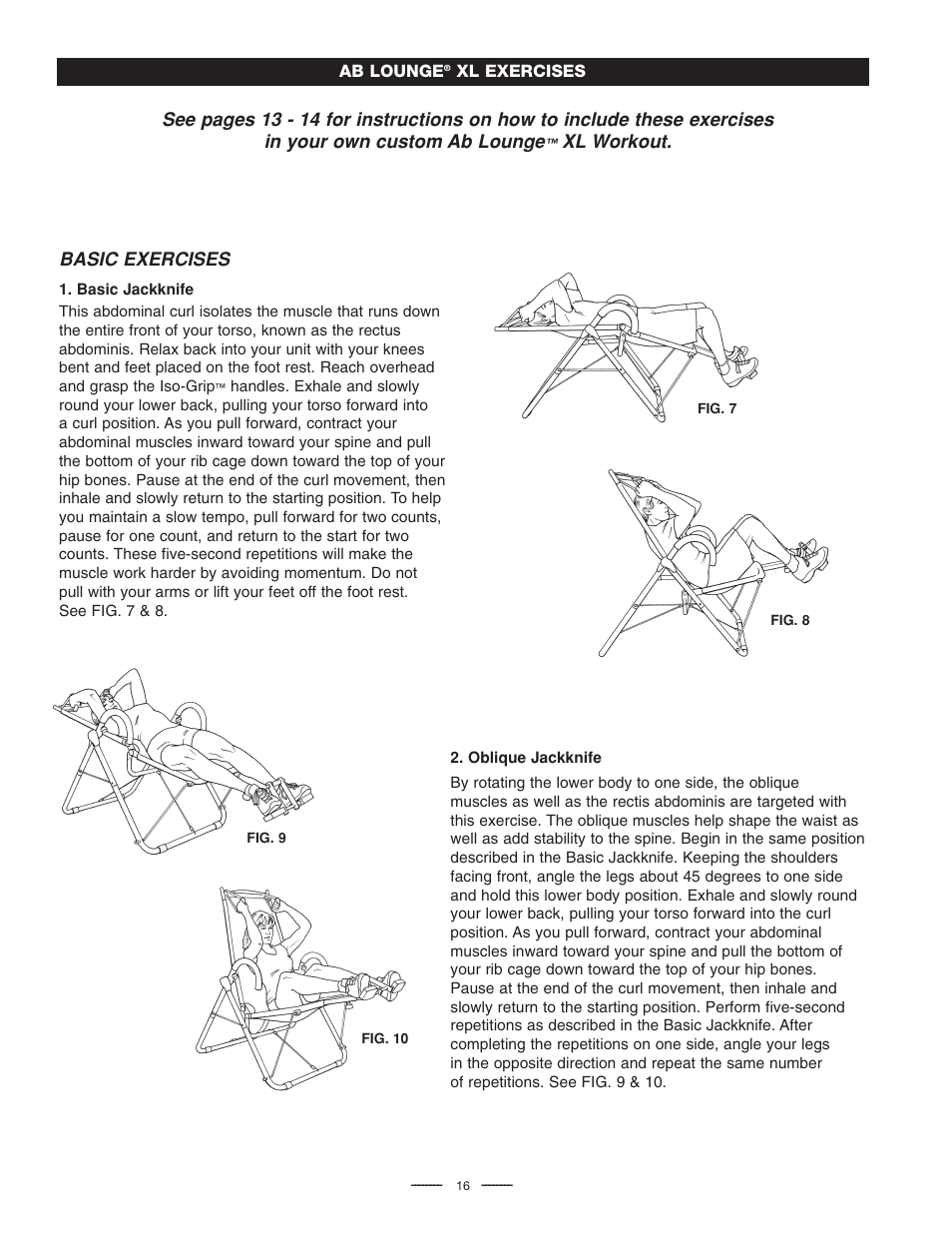 Fitness Quest Quest Ab Lounge XL System User Manual | Page 18 / 31