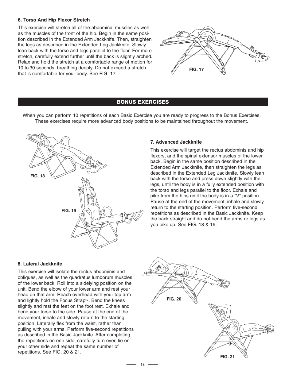 Fitness Quest Quest Ab Lounge XL System User Manual | Page 20 / 31
