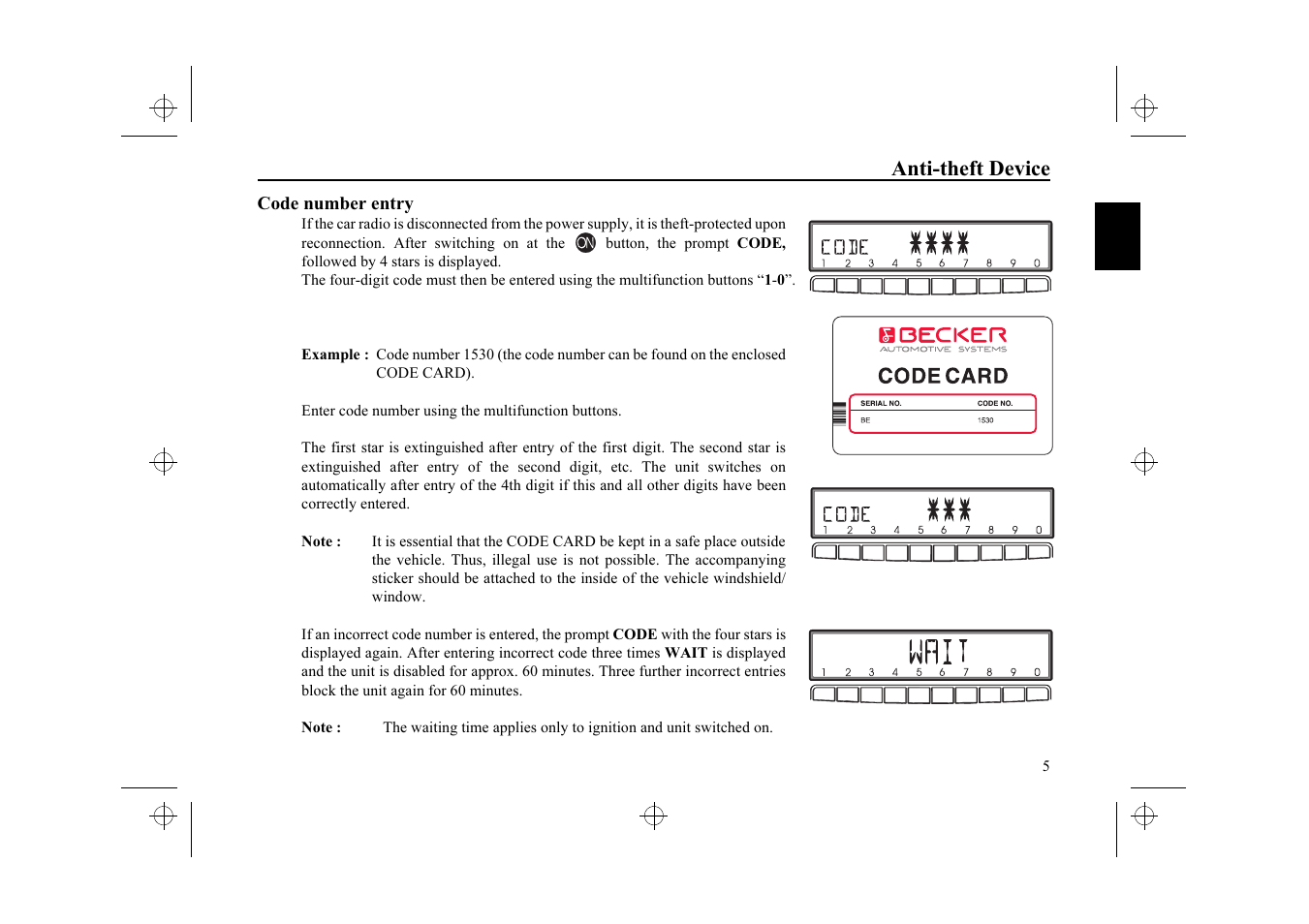Ferrari stereo User Manual | Page 5 / 29