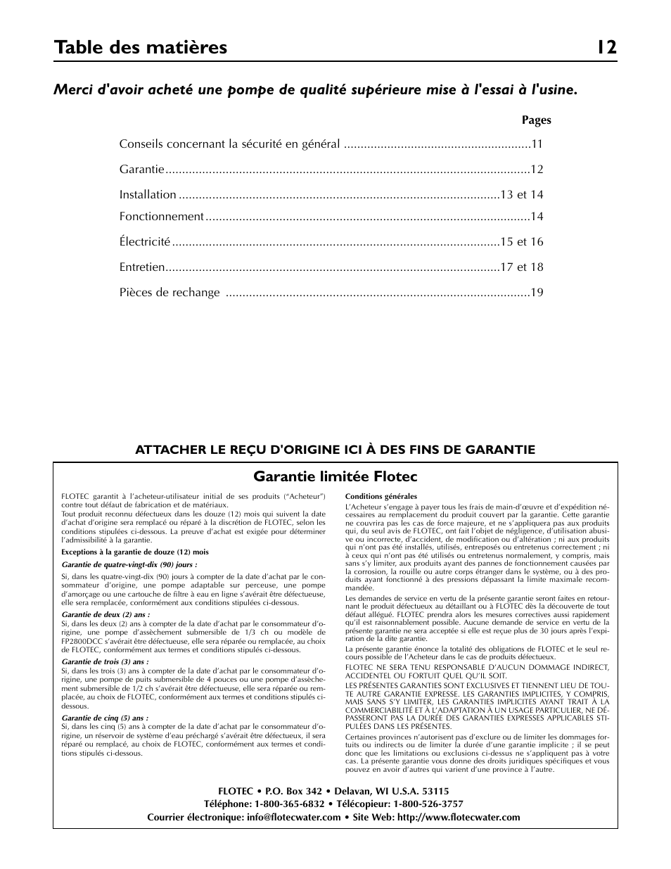 Flotec FP5722 User Manual | Page 12 / 28