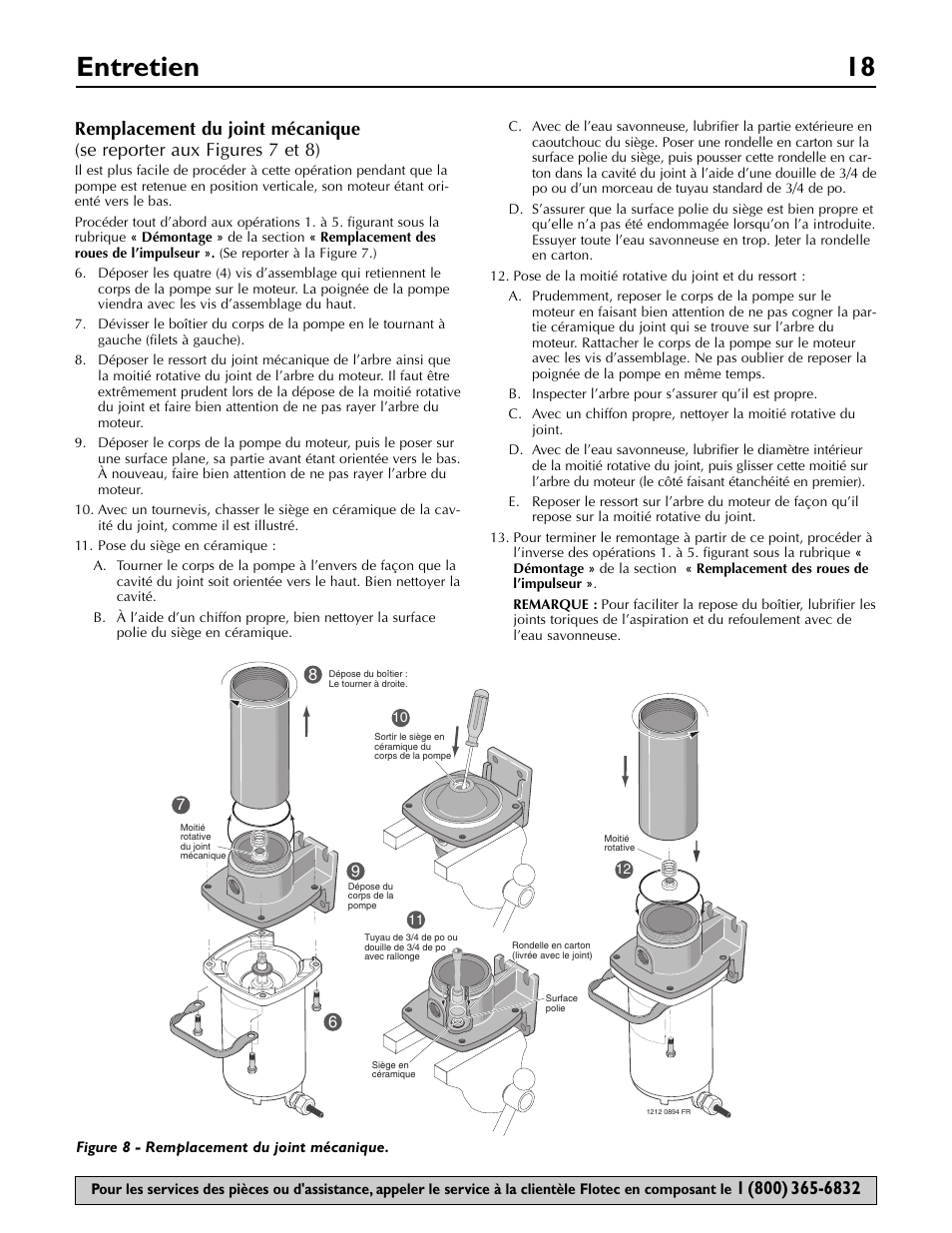 Entretien 18 | Flotec FP5722 User Manual | Page 18 / 28