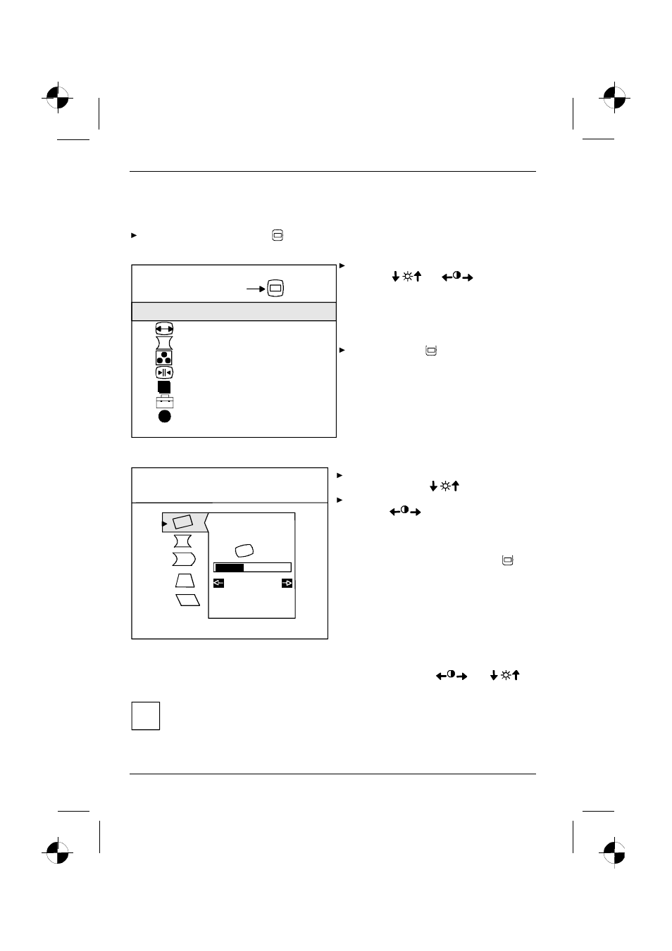 Operating the osd menu, Geometry | Fujitsu Siemens Computers 19T2 User Manual | Page 18 / 29