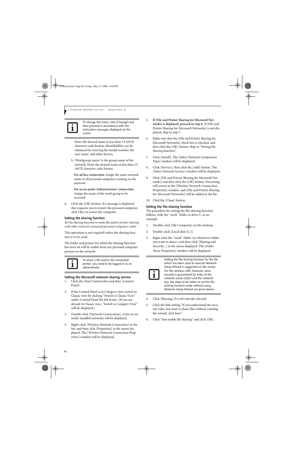 Fujitsu Siemens Computers LifeBook B6210 User Manual | Page 104 / 128