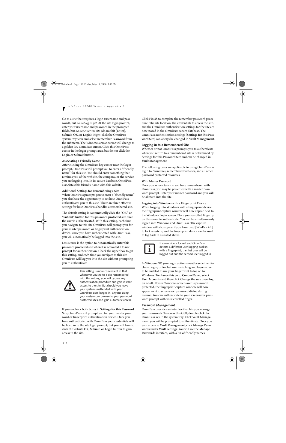 Fujitsu Siemens Computers LifeBook B6210 User Manual | Page 118 / 128