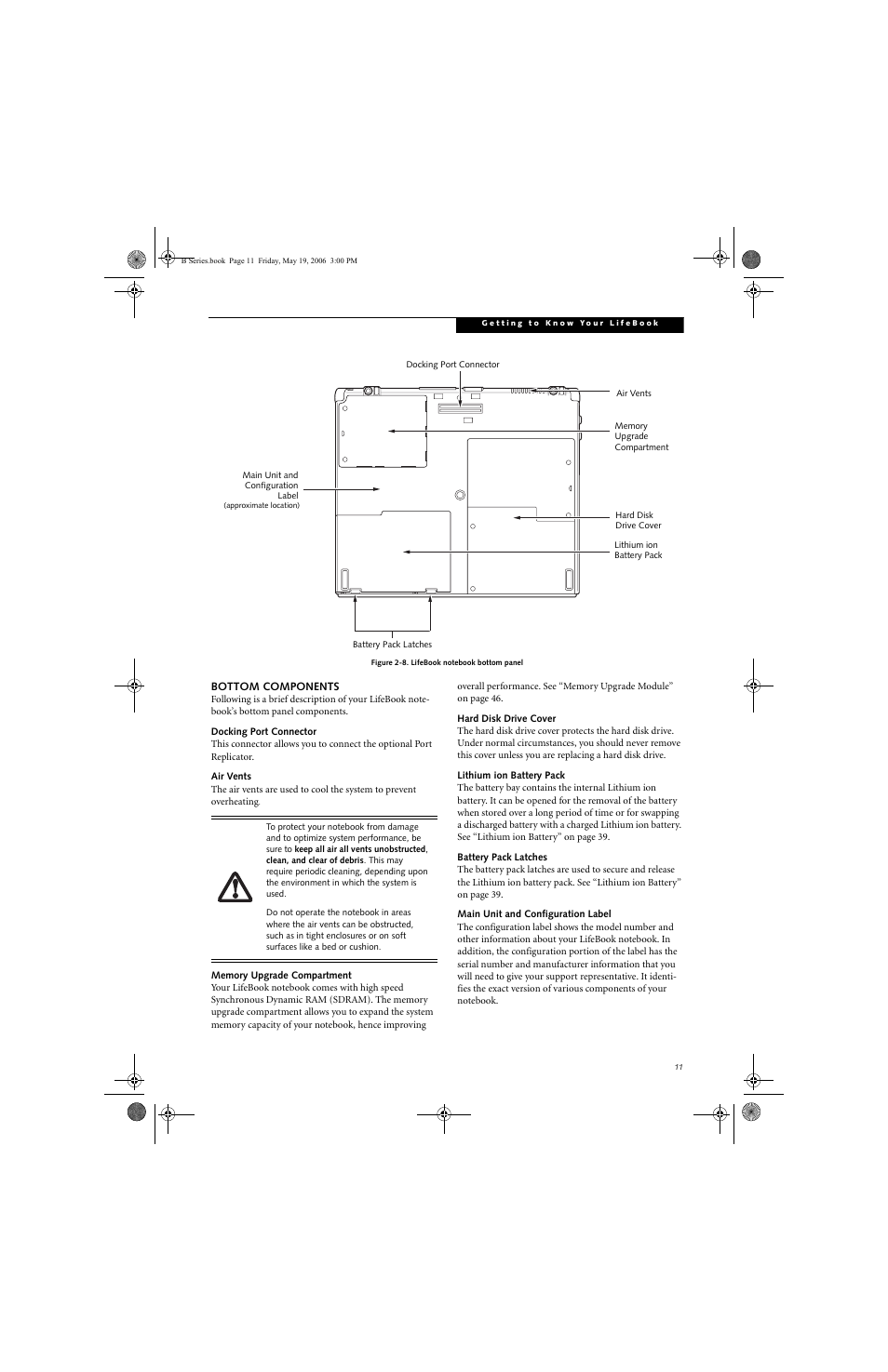 Fujitsu Siemens Computers LifeBook B6210 User Manual | Page 19 / 128