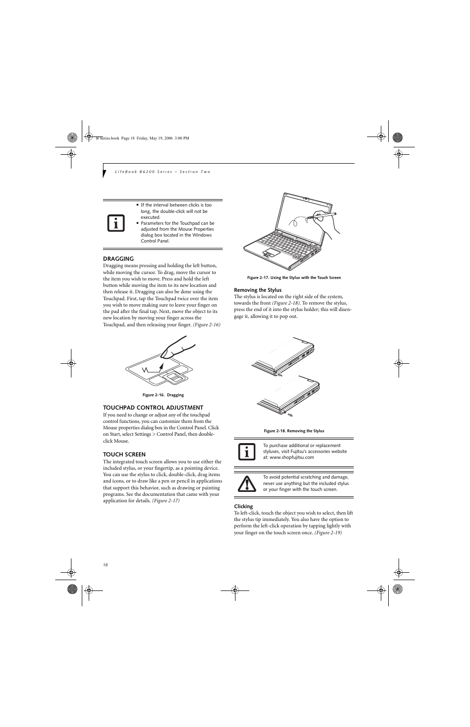 Fujitsu Siemens Computers LifeBook B6210 User Manual | Page 26 / 128