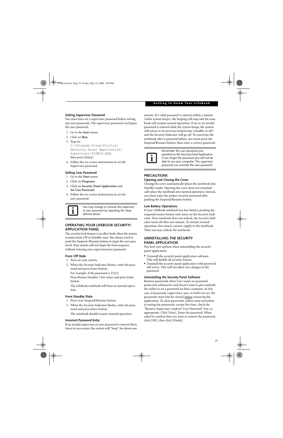 Fujitsu Siemens Computers LifeBook B6210 User Manual | Page 31 / 128