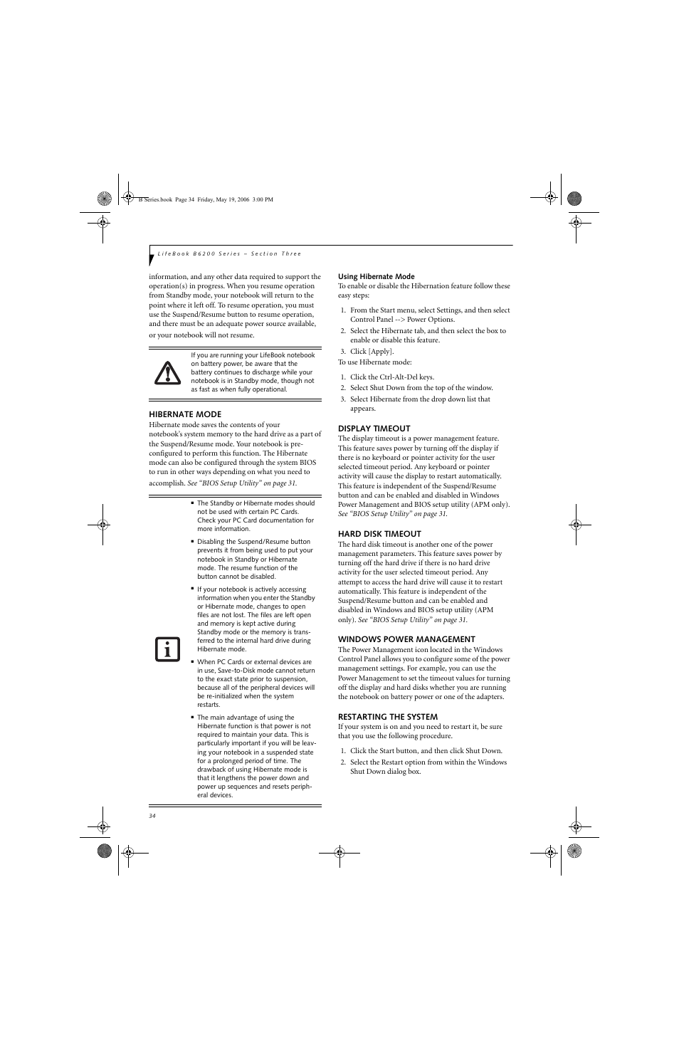 Fujitsu Siemens Computers LifeBook B6210 User Manual | Page 42 / 128