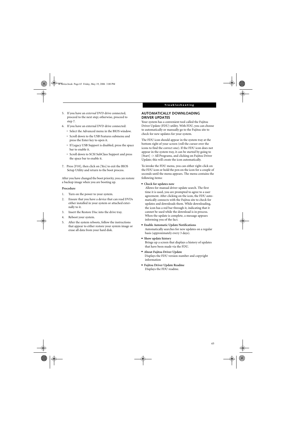 Fujitsu Siemens Computers LifeBook B6210 User Manual | Page 73 / 128