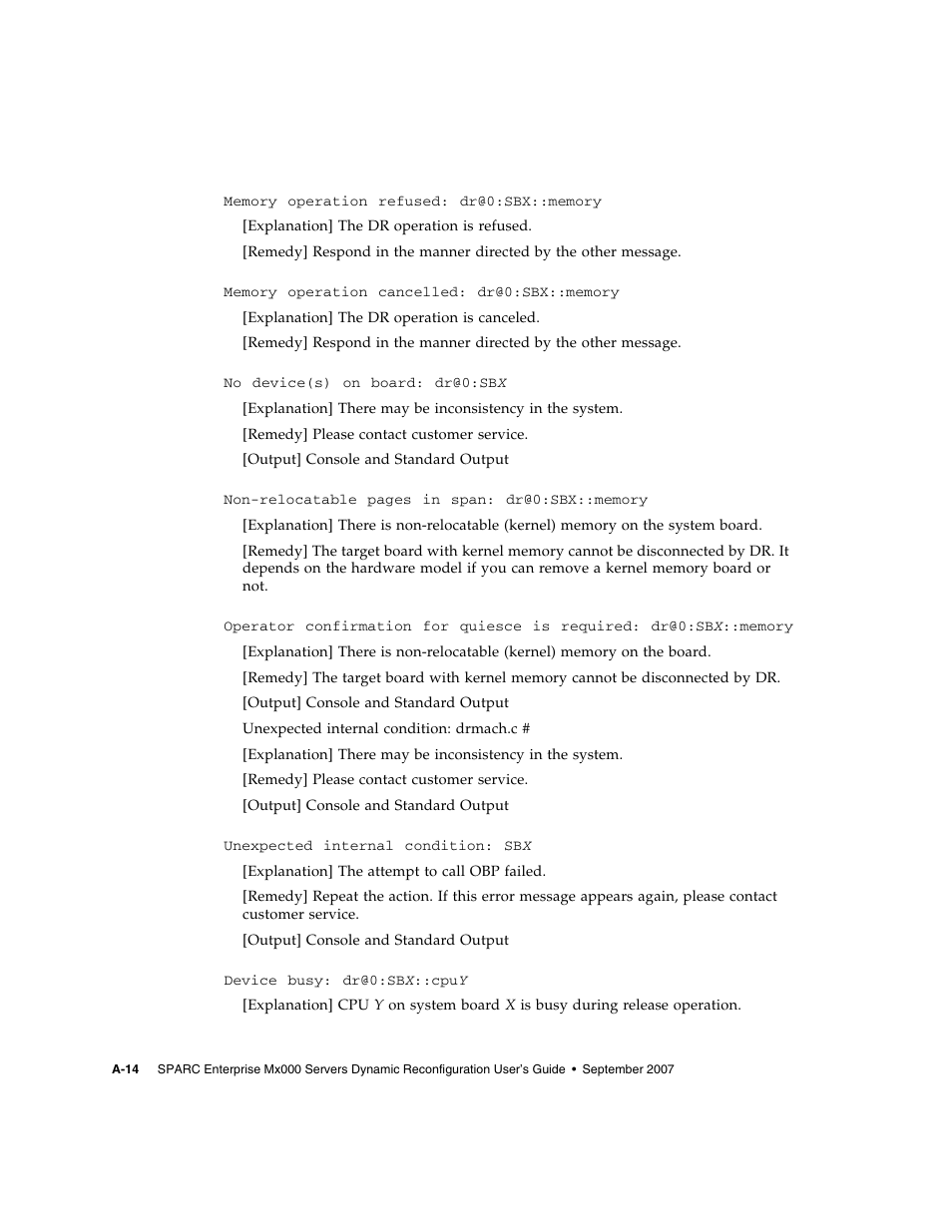 Fujitsu Siemens Computers SPARC Enterprise M8000 User Manual | Page 130 / 162
