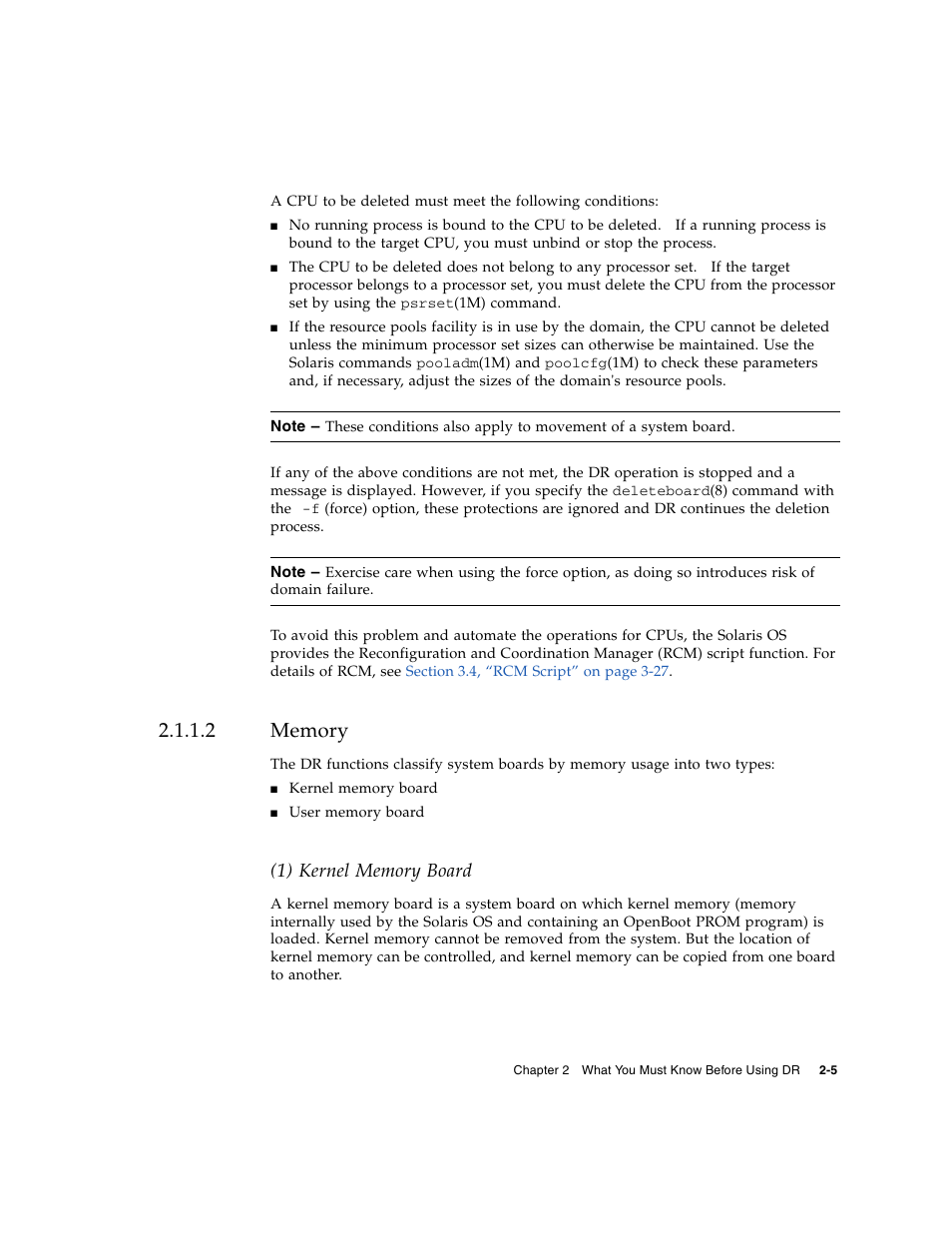 2 memory, Memory | Fujitsu Siemens Computers SPARC Enterprise M8000 User Manual | Page 37 / 162