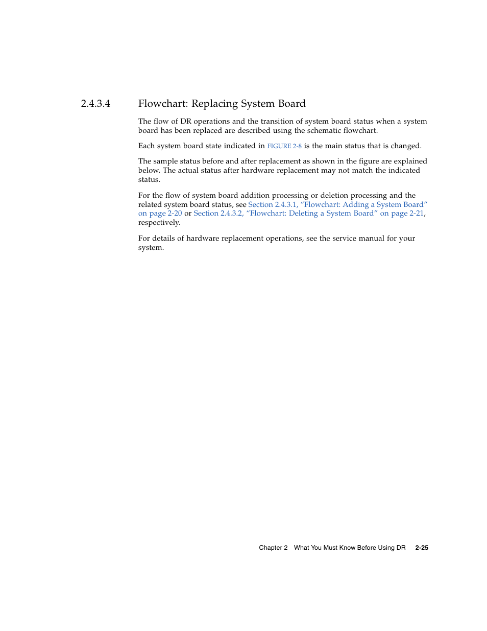 4 flowchart: replacing system board, Flowchart: replacing system board | Fujitsu Siemens Computers SPARC Enterprise M8000 User Manual | Page 57 / 162