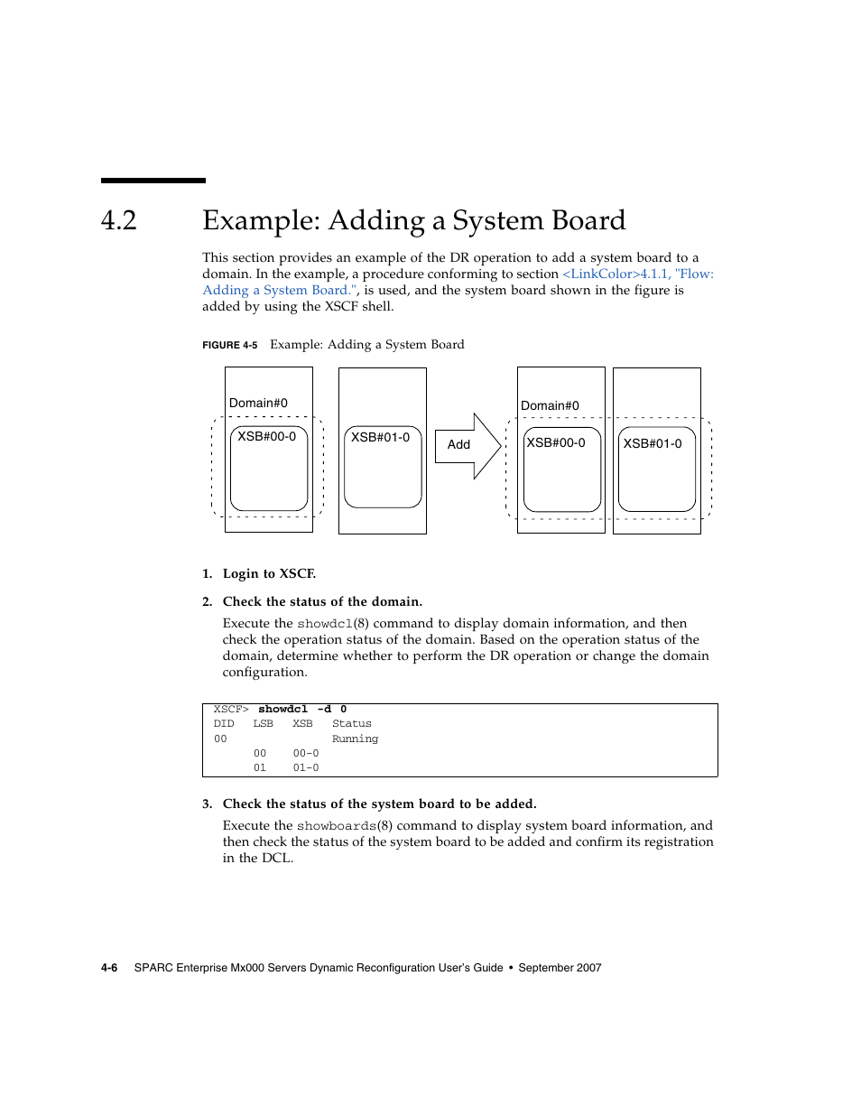 2 example: adding a system board, Example: adding a system board, Figure 4-5 | Fujitsu Siemens Computers SPARC Enterprise M8000 User Manual | Page 96 / 162