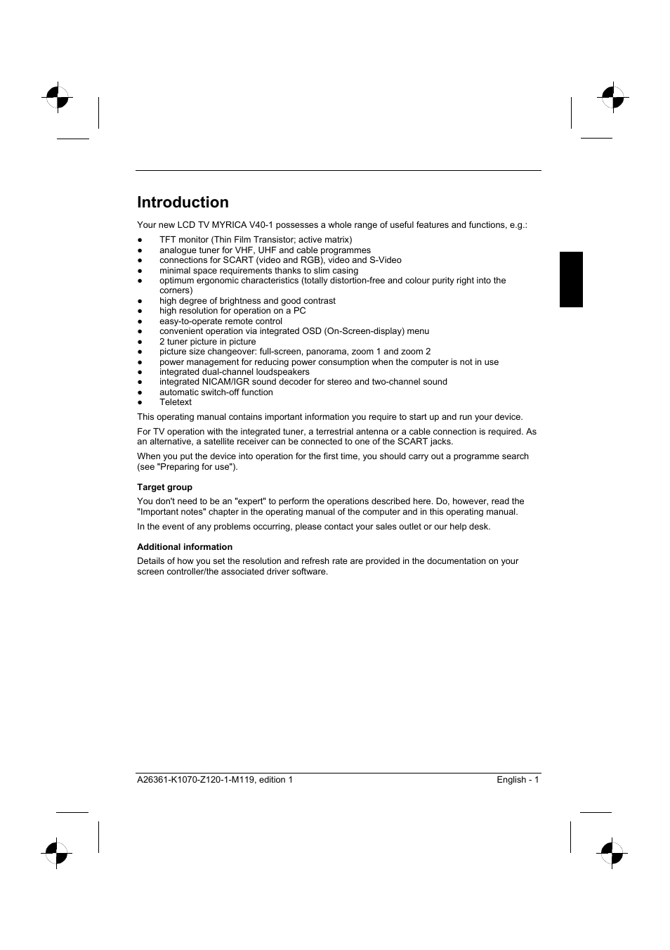 Introduction | Fujitsu Siemens Computers V40-1 User Manual | Page 3 / 44
