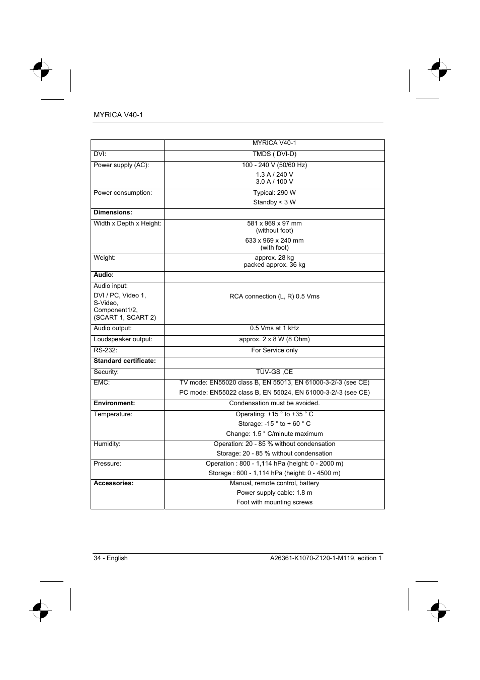 Fujitsu Siemens Computers V40-1 User Manual | Page 36 / 44