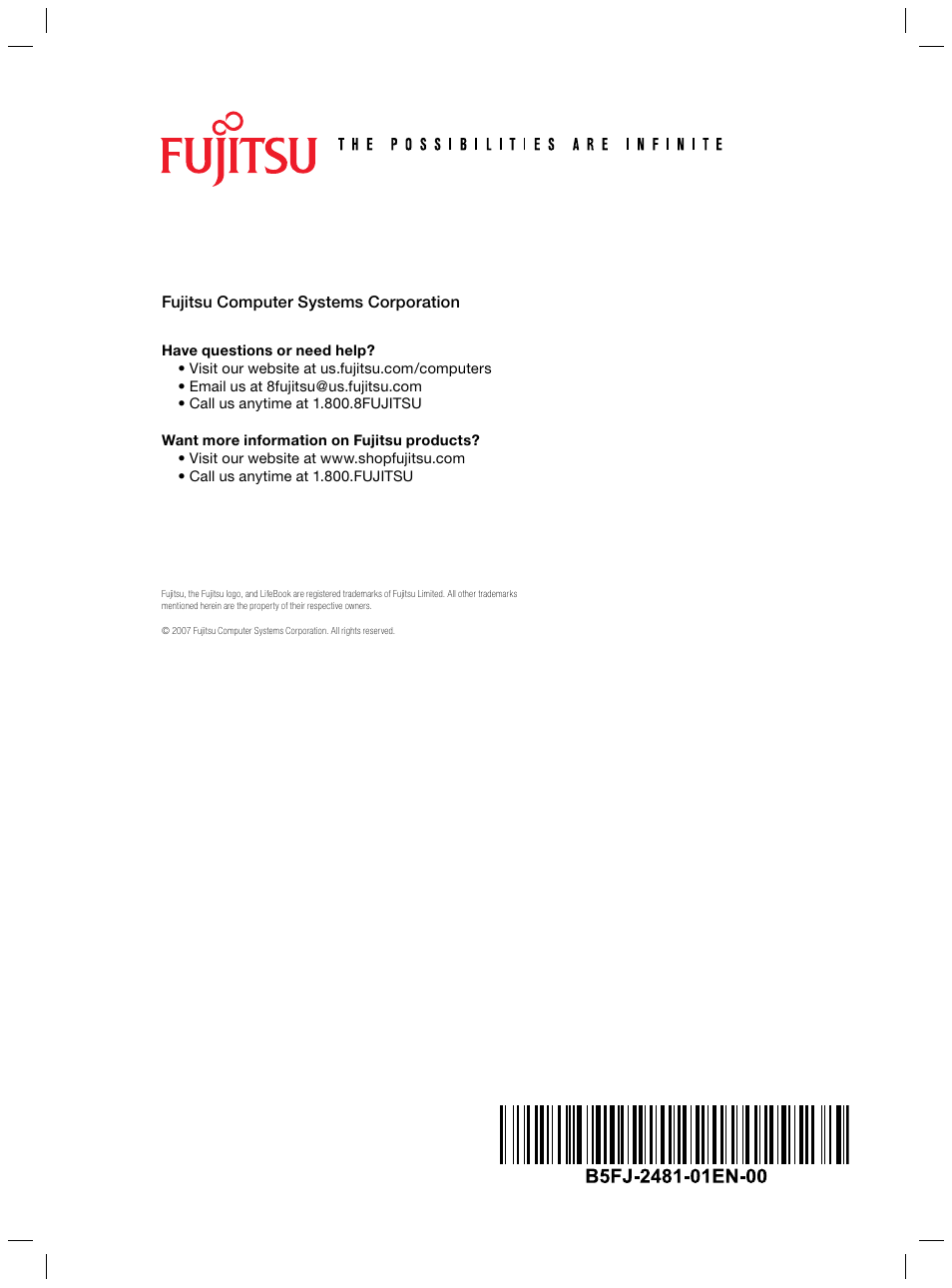 Fujitsu Siemens Computers LifeBook S2210 User Manual | Page 132 / 132