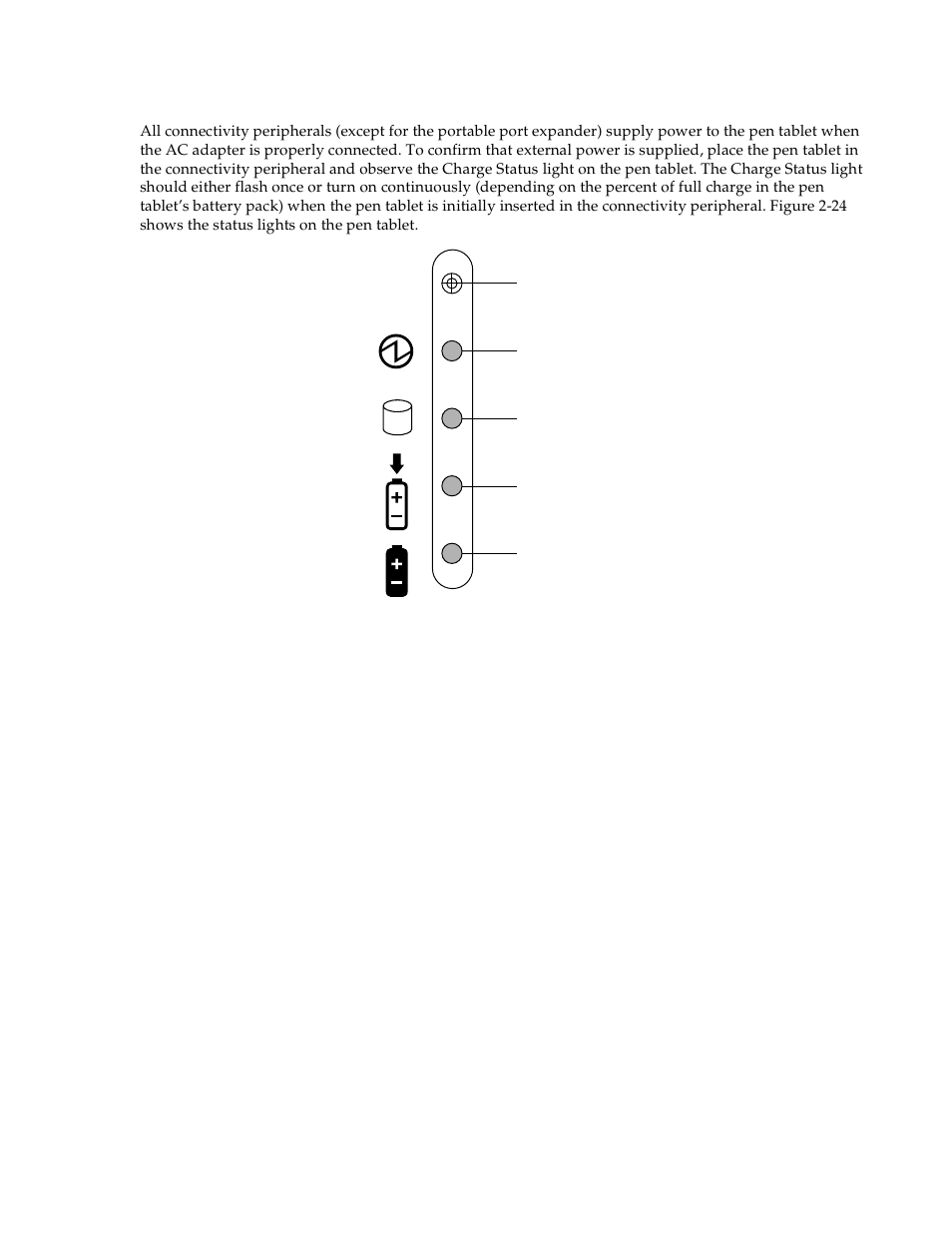 Confirming external power is supplied, Confirming external power is supplied 2 | Fujitsu Siemens Computers Connectivity Peripherals Point 1600 User Manual | Page 47 / 52