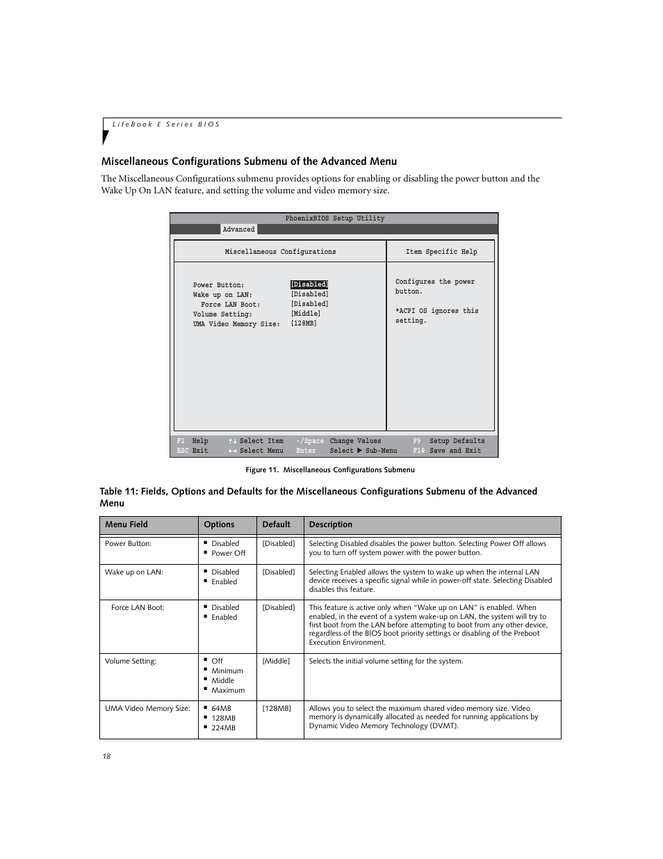 Fujitsu Siemens Computers LifeBook E Series E8110 User Manual | Page 18 / 29