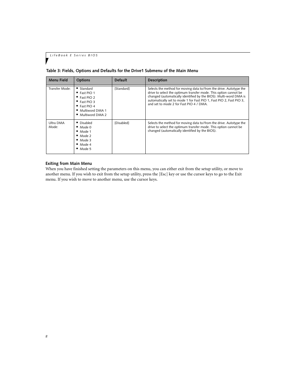 Fujitsu Siemens Computers LifeBook E Series E8110 User Manual | Page 8 / 29