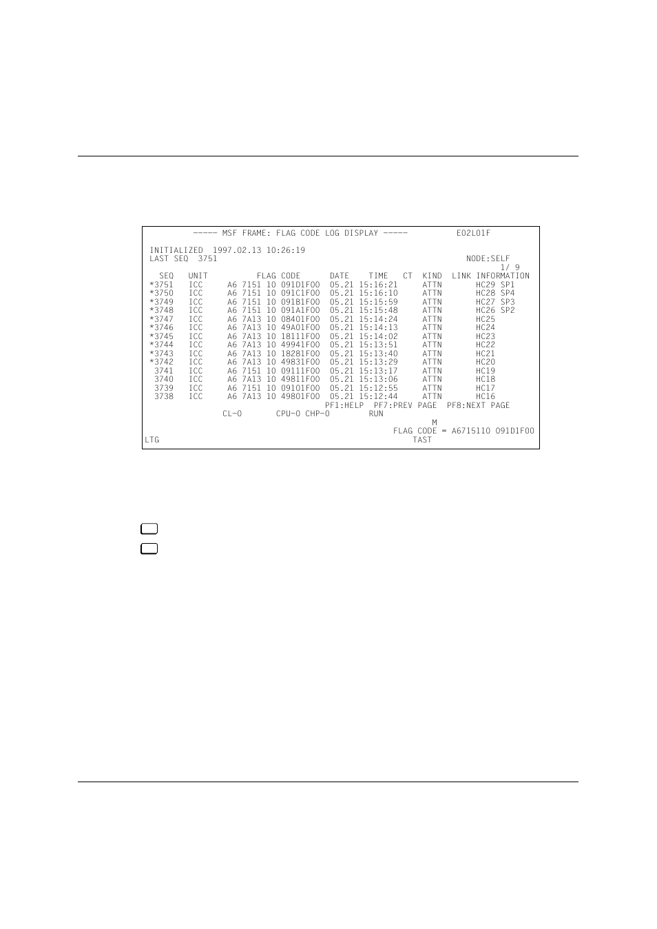 Mf) msf frame, 9 (mf) msf frame | Fujitsu Siemens Computers BS2000/OSD User Manual | Page 74 / 111
