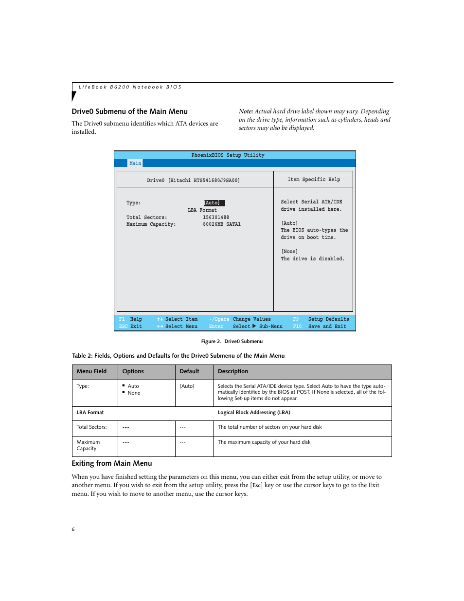 Fujitsu Siemens Computers LifeBook B6230 User Manual | Page 6 / 25