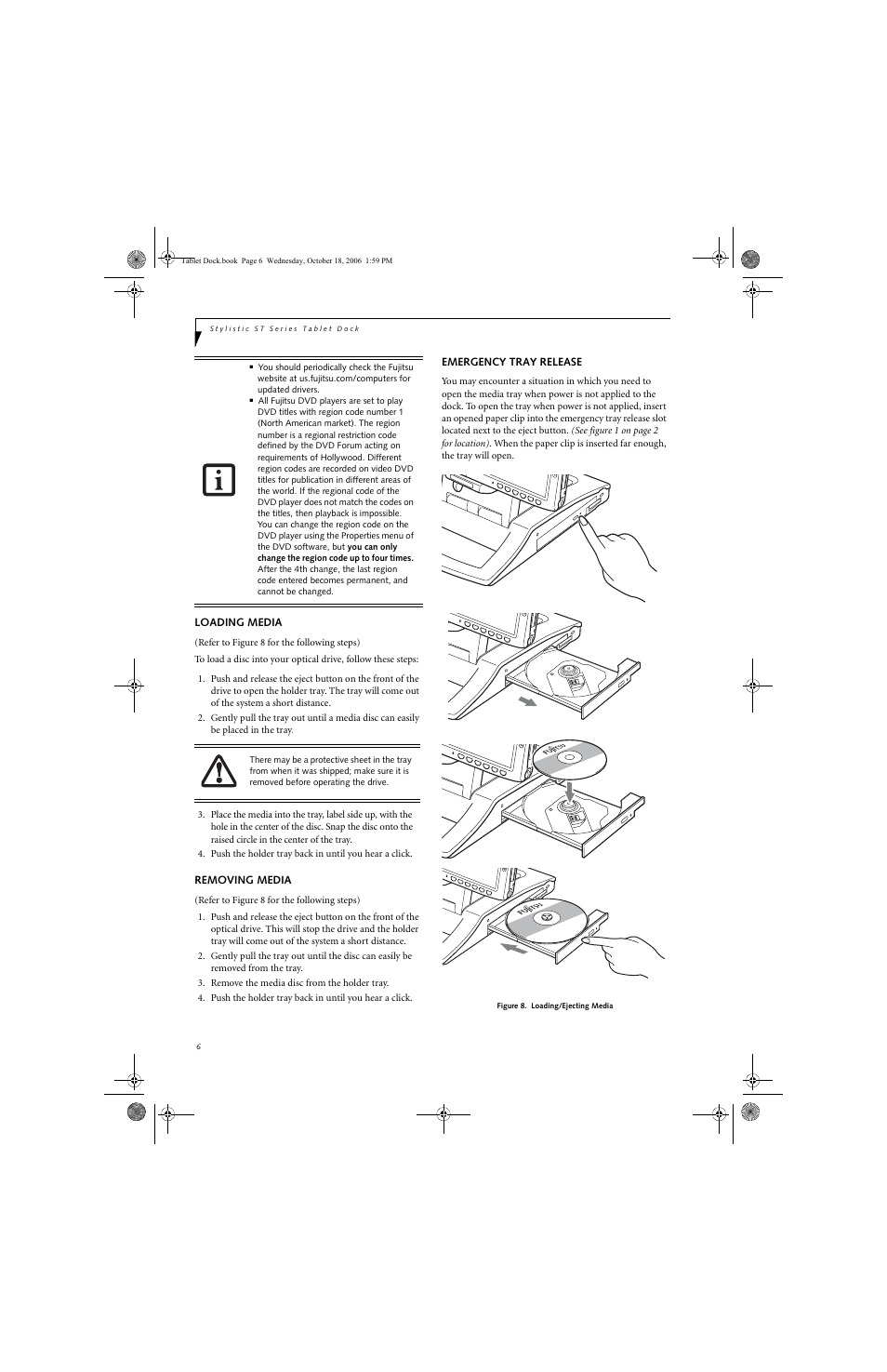 Fujitsu Siemens Computers Tablet DOCK ST5100 Series User Manual | Page 8 / 12