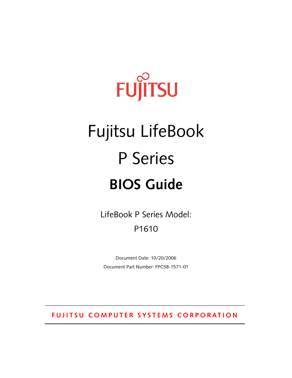 Fujitsu Siemens Computers P1610 User Manual | 27 pages