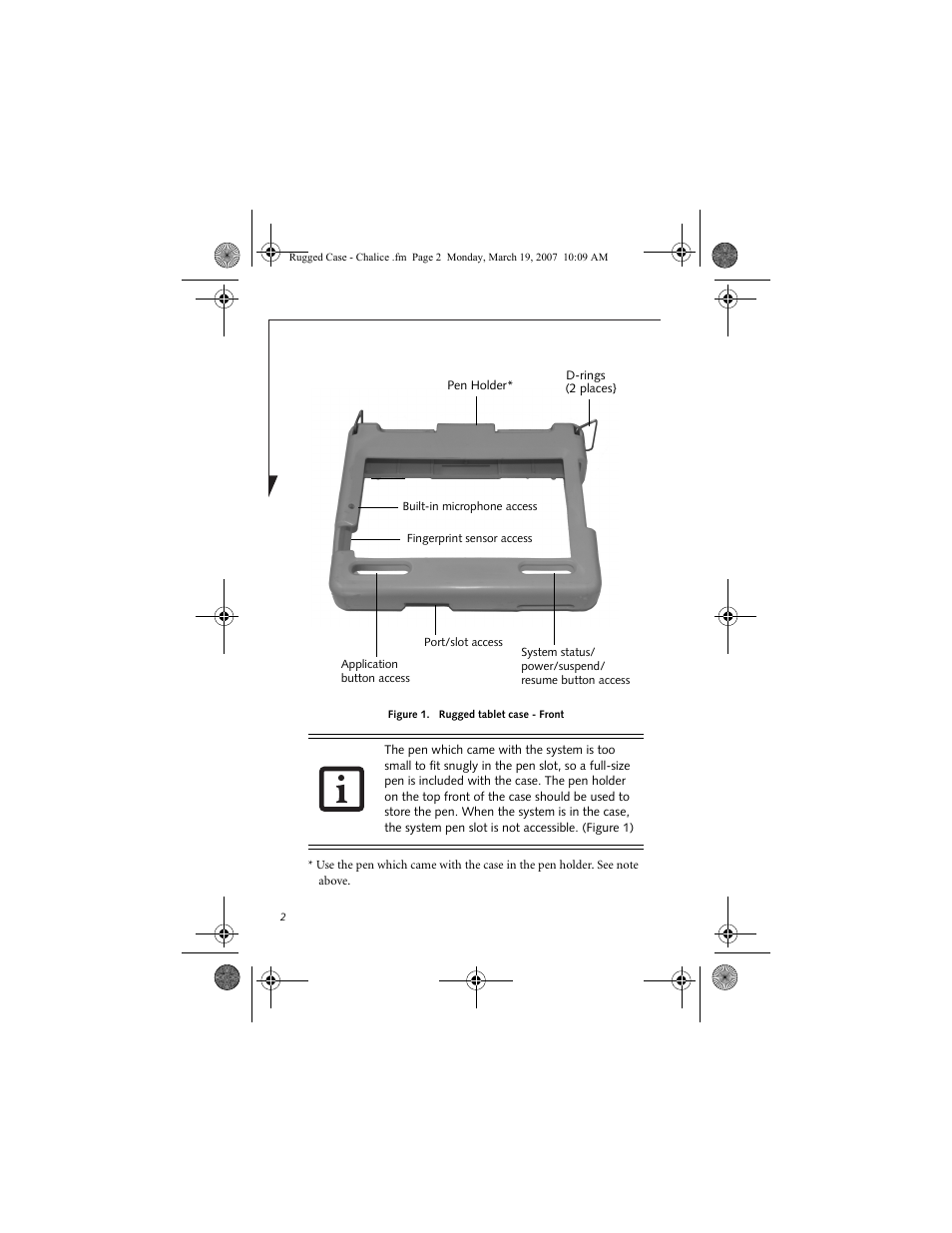 Fujitsu Siemens Computers Rugged Tablet Case User Manual | Page 2 / 12