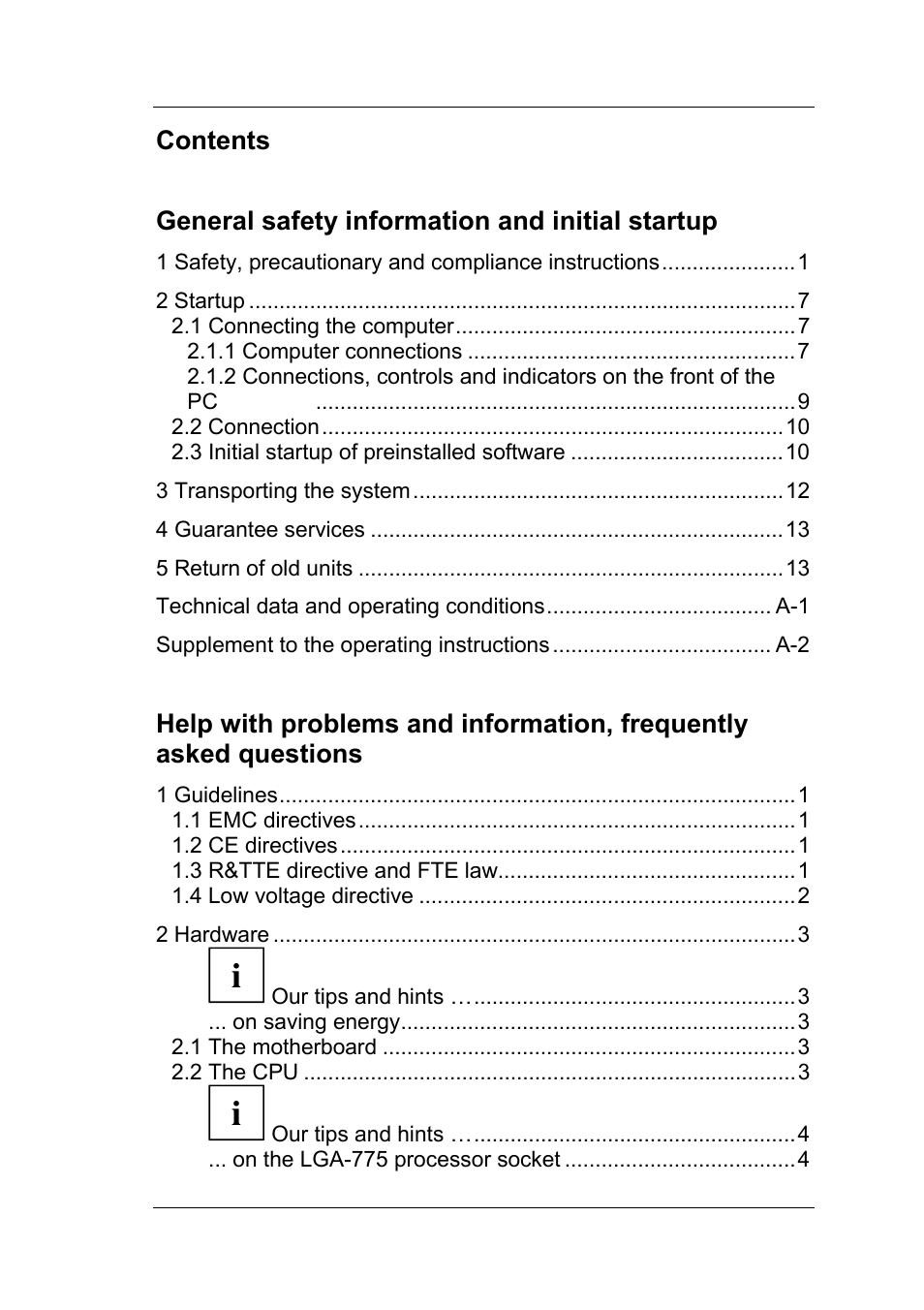Fujitsu Siemens Computers Fujitsu-Siemens PC User Manual | Page 4 / 96