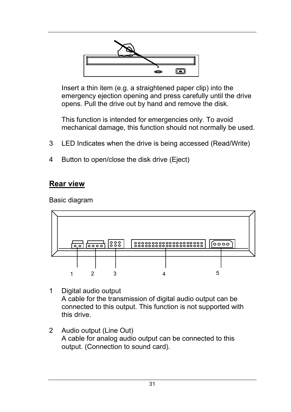 Rear view | Fujitsu Siemens Computers Fujitsu-Siemens PC User Manual | Page 57 / 96