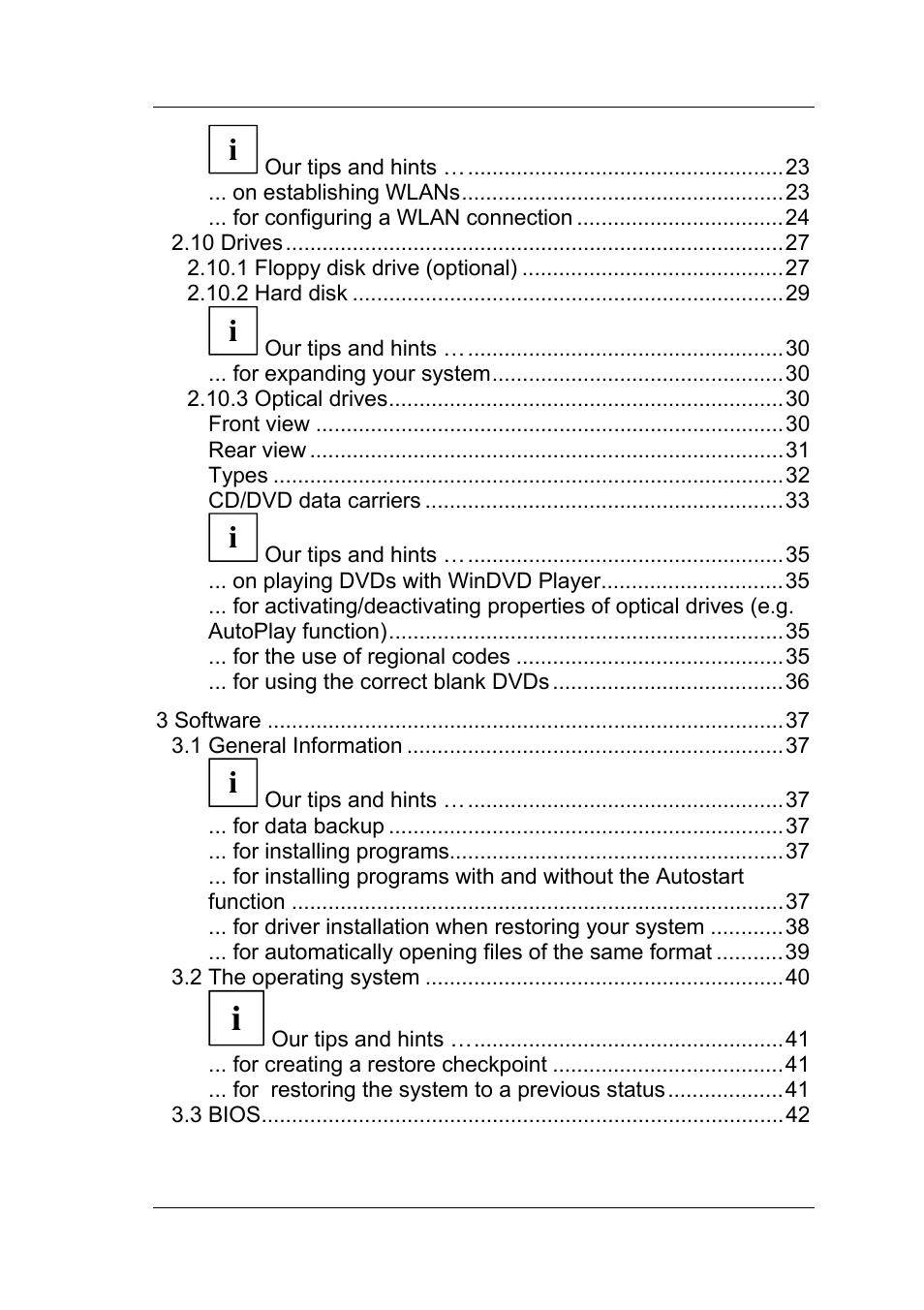 Fujitsu Siemens Computers Fujitsu-Siemens PC User Manual | Page 6 / 96