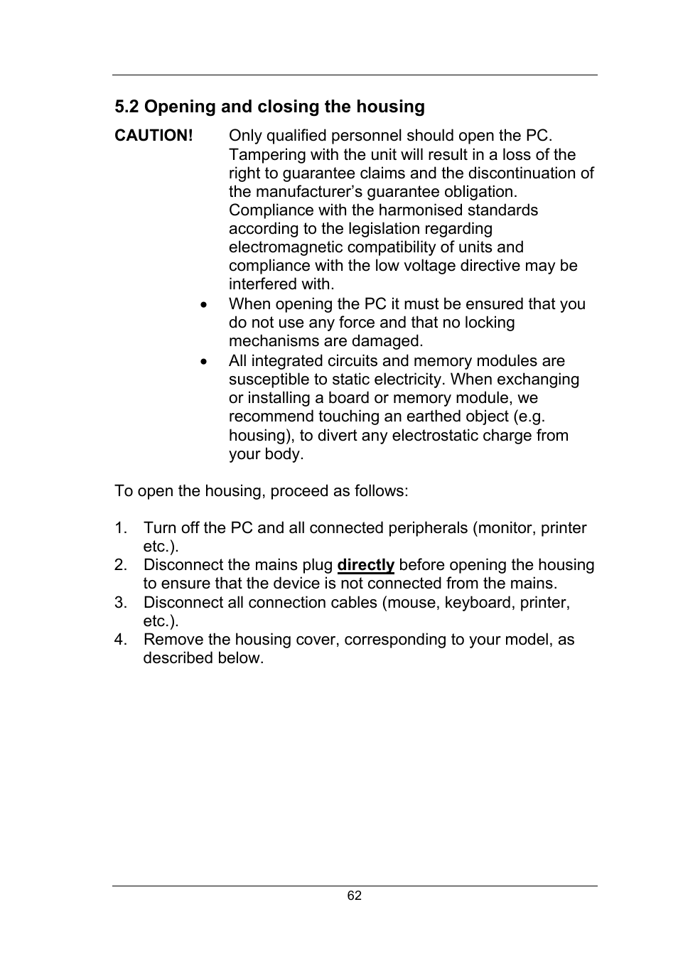 2 opening and closing the housing | Fujitsu Siemens Computers Fujitsu-Siemens PC User Manual | Page 88 / 96