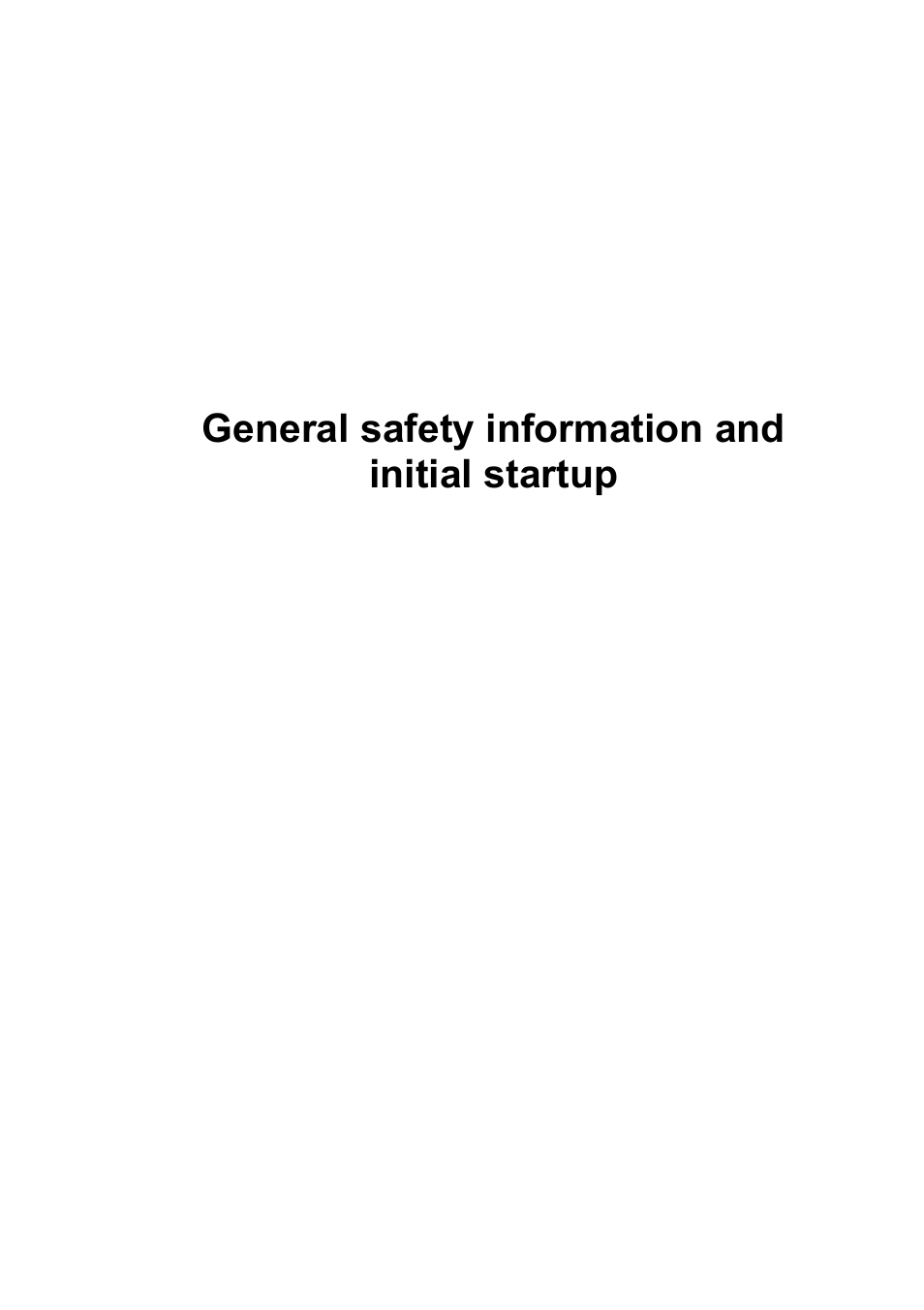General safety information and initial startup | Fujitsu Siemens Computers Fujitsu-Siemens PC User Manual | Page 9 / 96