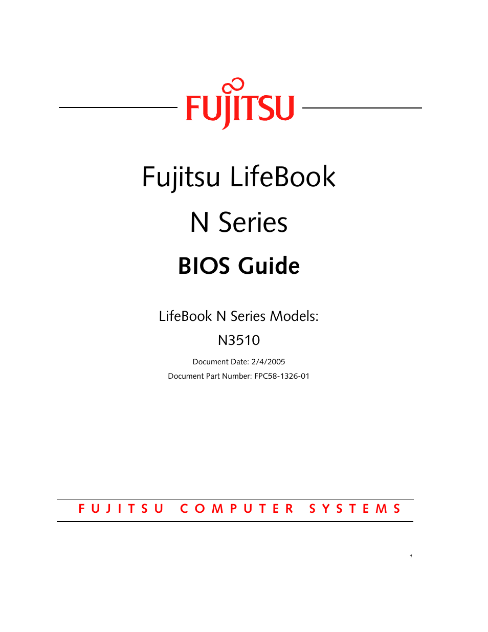 Fujitsu Siemens Computers N3510 User Manual | 20 pages
