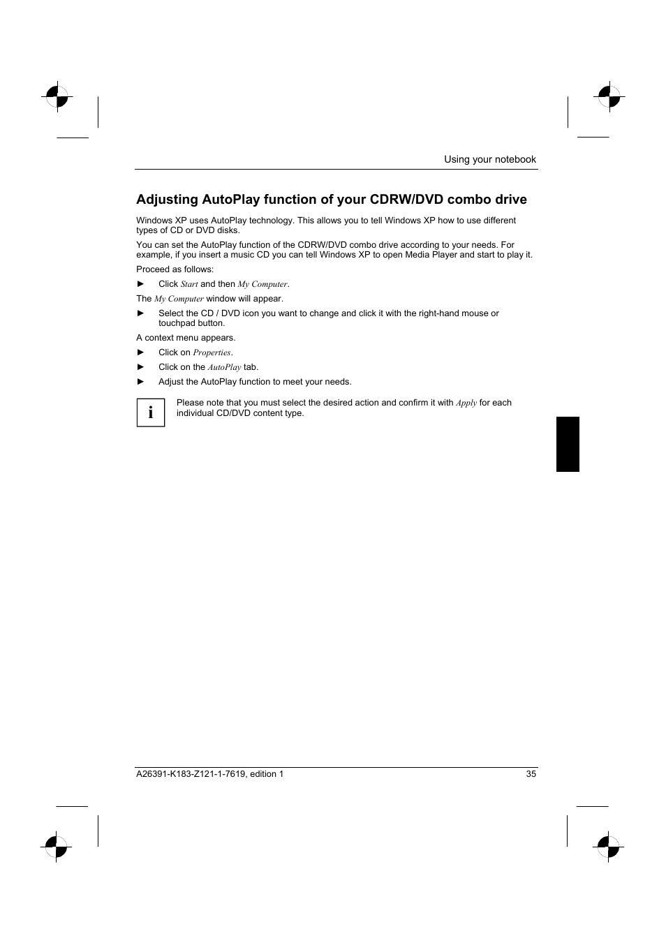 Fujitsu Siemens Computers AMILO Pro V2035 User Manual | Page 45 / 84